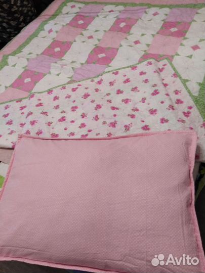 Лоскутное одеяло-покрывало печворк