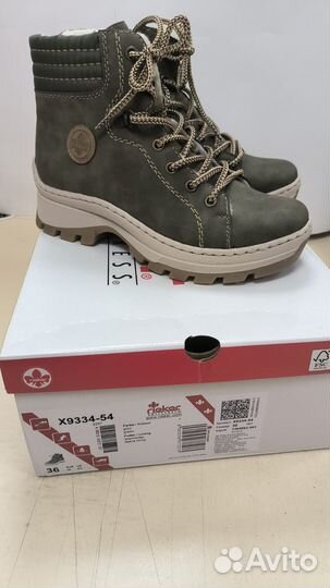 Ботинки жен зеленые зима , арт X9334-54