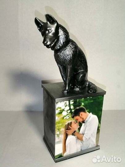 Фоторамка ручной работы в виде овчарки