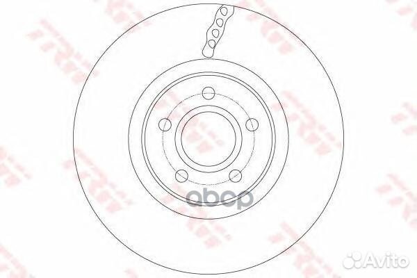 Диск тормозной перед DF6138 TRW