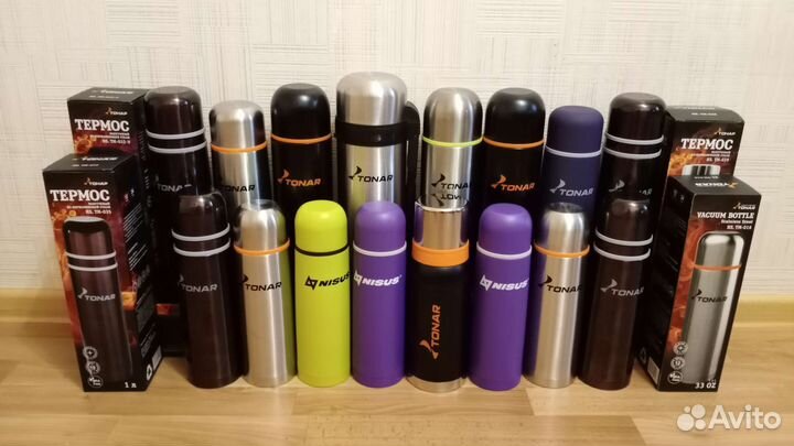 Термос 750 мл тонар