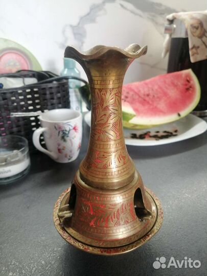 Подсвечник пепельница Индия