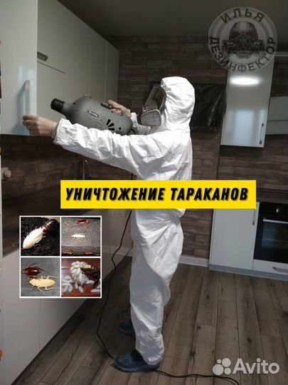 Уничтожение тараканов клопов дезинфекция