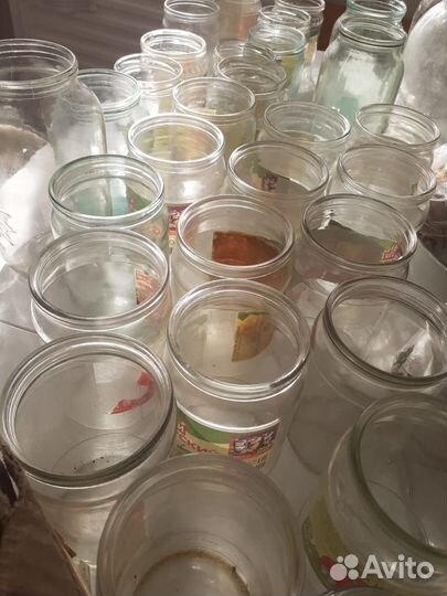 Банки стеклянные 3 л, 2л, 1л, 0,5л, 0,4л, 02л