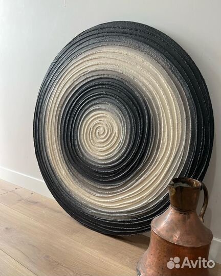 Картина круглая текстурная