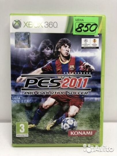 Диск PES 2011 для Xbox 360