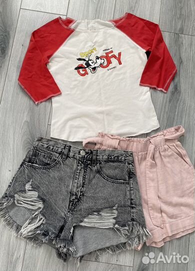 Шорты джинсовые женские, кофта adidas 42-44