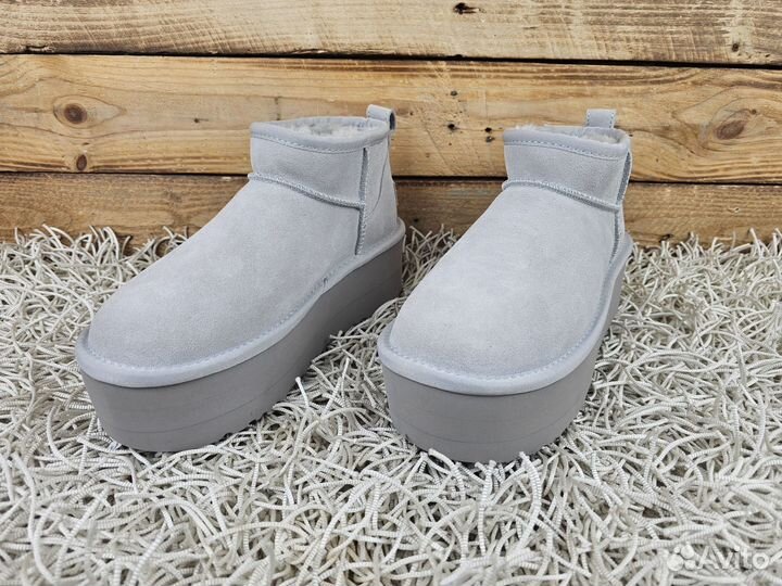 UGG Classic Ultra Mini Platform Grey оригинал