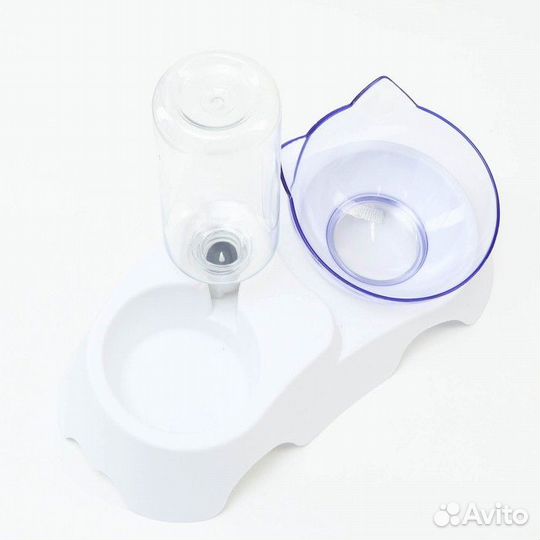 Миска с автопоилкой для кошек и собак мелких пород