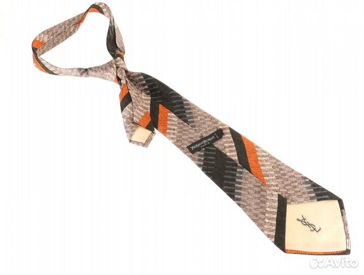 Yves Saint Laurent Мужской Галстук Шёлк Винтаж