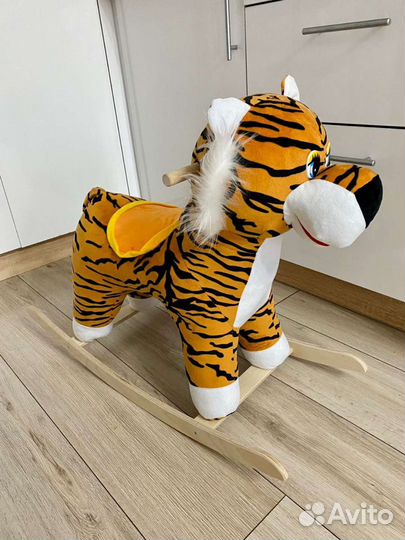 Новая детская качалка тигр