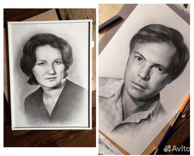 Портрет по фото на заказ любой сложности