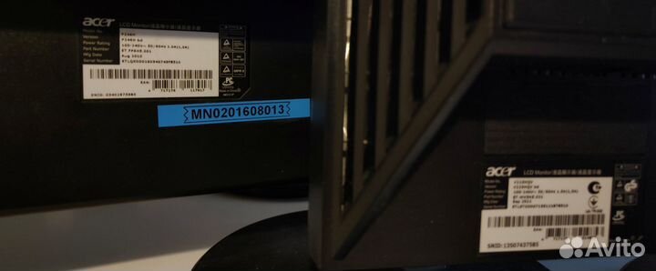 Мониторы HD,FHD 19,22,24 дюймов Acer, Benq, HP