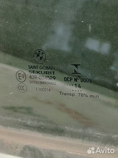 Стекло двери заднее левое Bmw X4 F26 N55B30A 2014