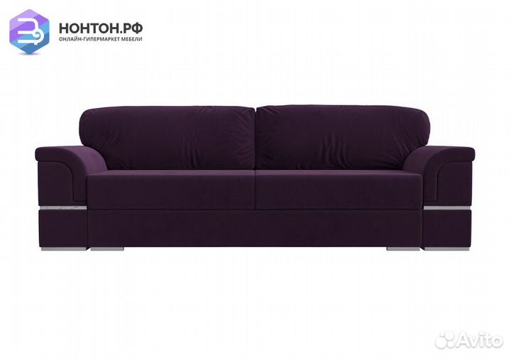 Диван еврокнижка Порту велюр фиолетовый