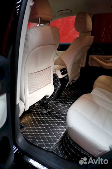 3Д коврики из экокожи Mercedes