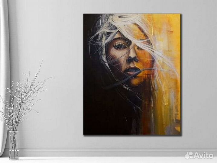 Картина маслом девушка портрет