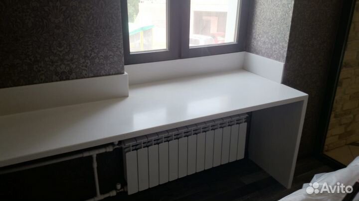 Подоконники из искусственного камня акрил, кварц