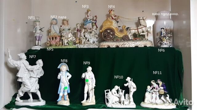 Фарфоровые статуэтки СССР, Европа, описание ниже