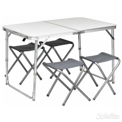 Набор стол складной 4 стула для пикника