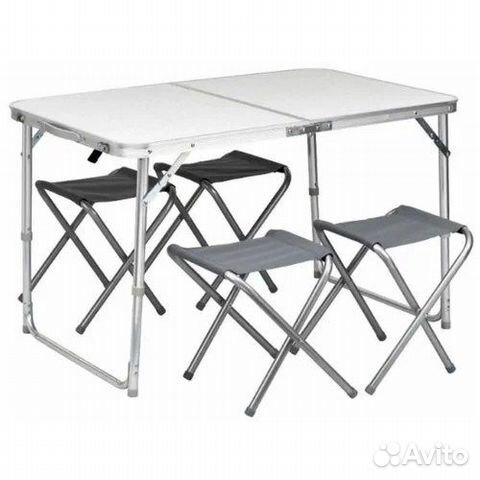 Набор стол складной 4 стула для пикника