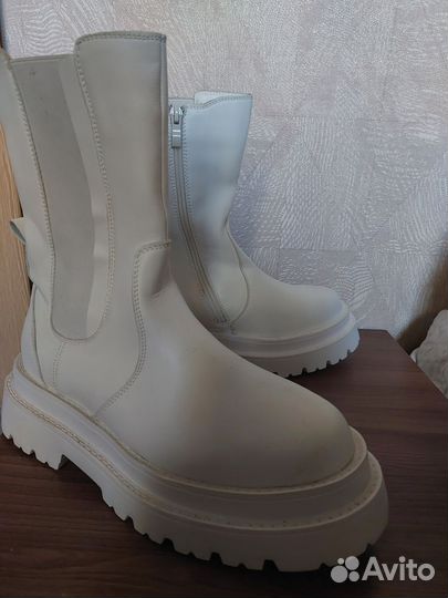 Сапоги деми,41р,новые,нат.кожа