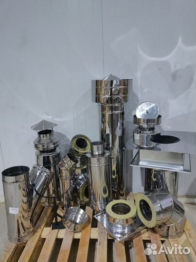 Дымоход 4 м Комплект Диаметр 180х250