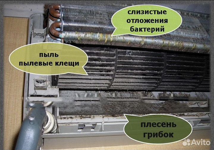 Чистка, ремонт кондиционеров и сплит систем