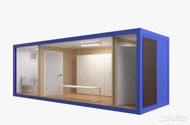 Бытовка с душевыми кабинами и туалетами (сбк02)