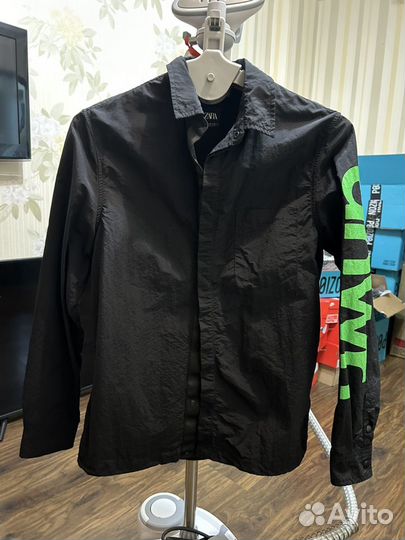 Куртка рубашка мужская zara