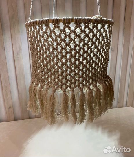 Абажур макраме 30 см
