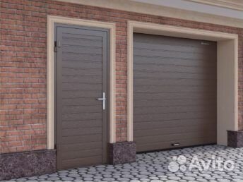 Дверь Ультра Коричневая металлическая