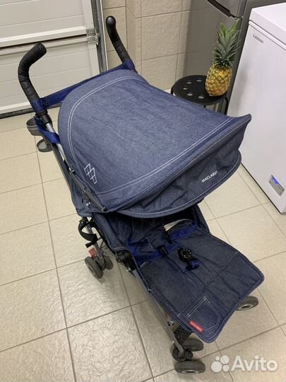 Коляска-трость Maclaren Quest Denim джинсовая