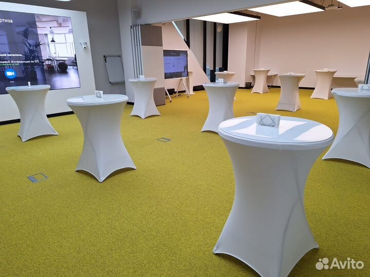 Аренда коктейльных и фуршетных столов