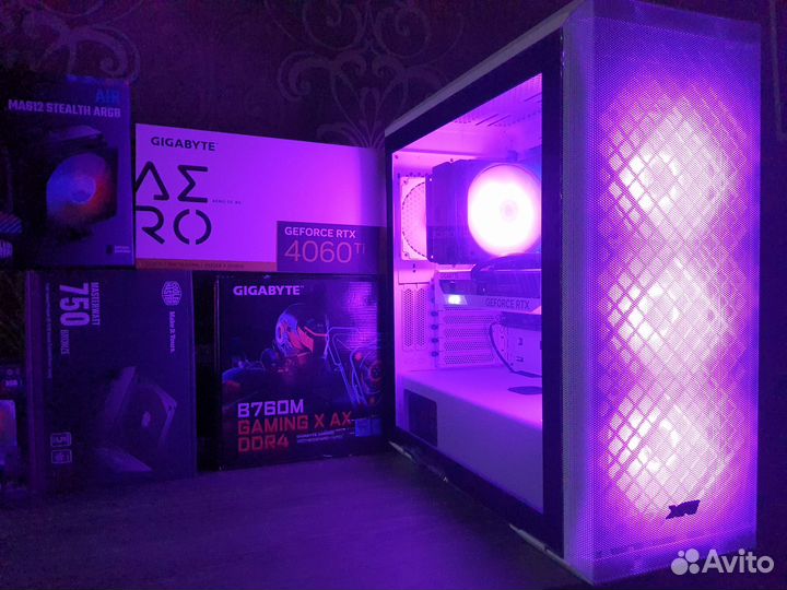 Мощный Пк RTX4060Ti Aero +Core i5-13400F/B760 WiFi