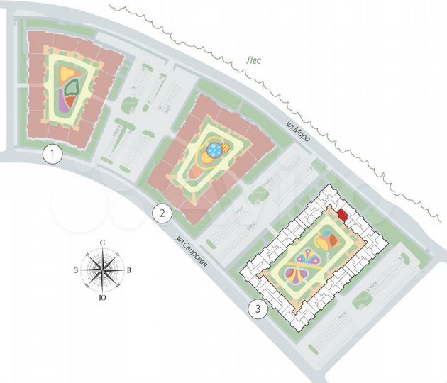 2-к. квартира, 55,2 м², 3/4 эт.