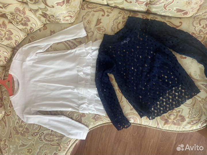 Блузка школьная 128