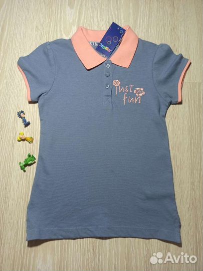 Футболка поло для девочки