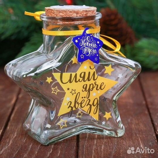 Светильник с гирляндой на батарейках