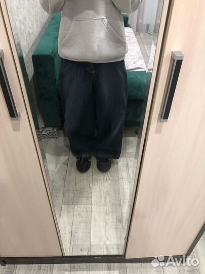 Широкие кастом джинсы y2k sk8 rap opium archive