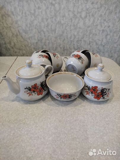 Чайный сервиз СССР новый 15 предметов