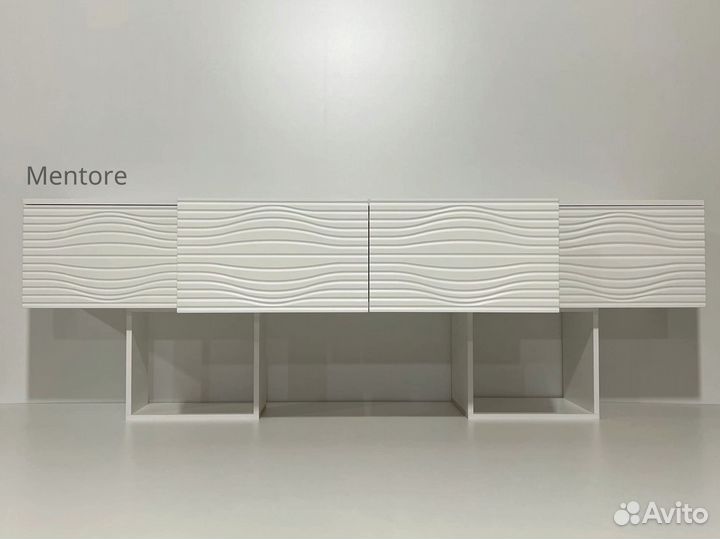 Тумба тв Bravo на опорах (белая)