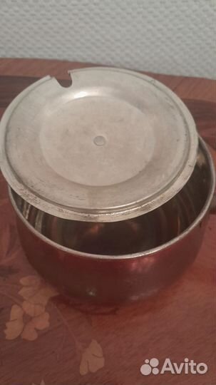 Медный ковш с крышкой Швеция