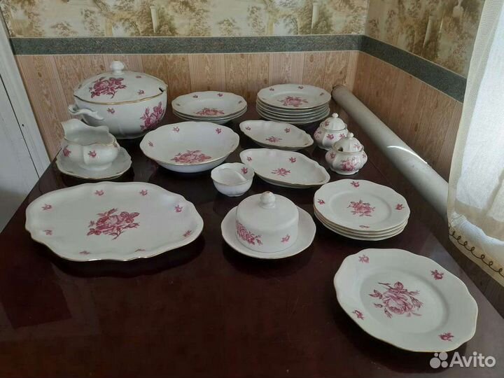 Сервиз столовый Розы Богемия, Чехосоовакия