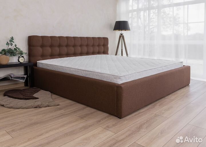 Кровать 180х200 с мягким изголовьем Марсель