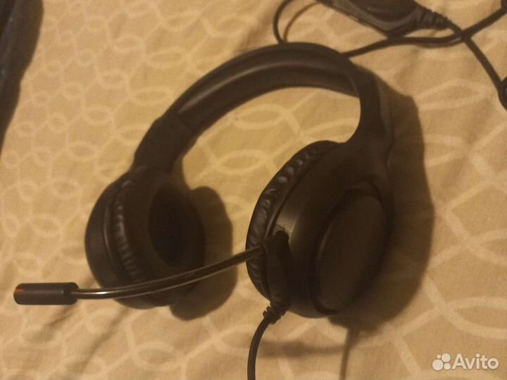 Наушники с микрофоном Dexp Anger чёрные