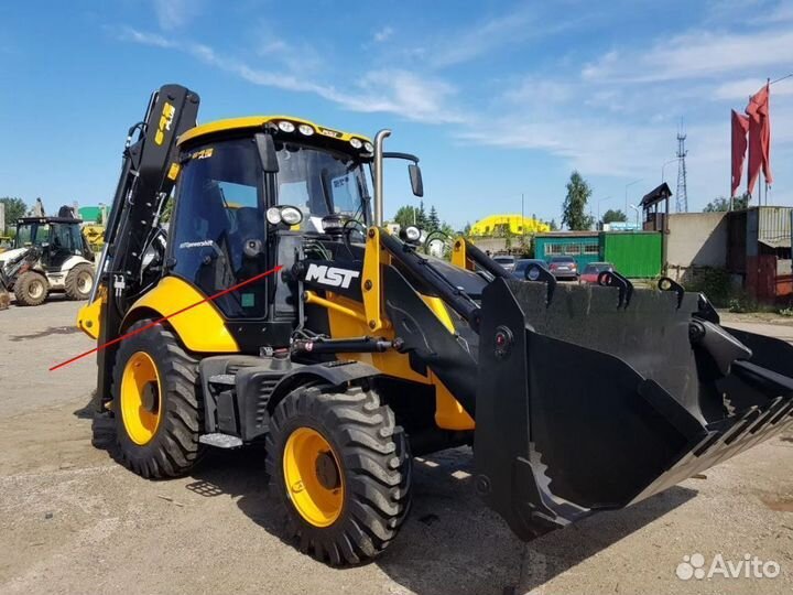 Стекло лобовое нижнее для погрузчика MST