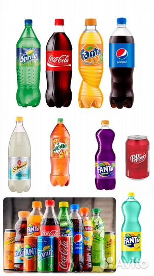 Кока кола Фанта Спрайт Пепси Миринда Оригинал