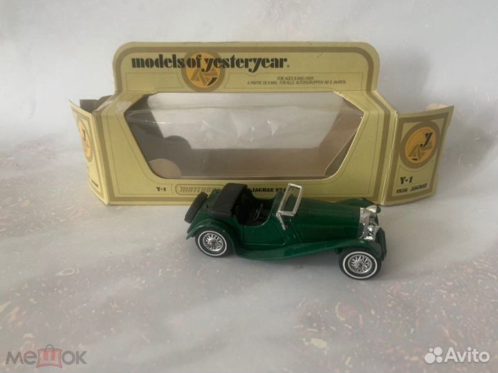 Модель автомобиля Jaguar SS 100 1936 Matchbox Y-1