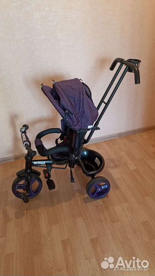 Детский велосипед с родительской ручкой